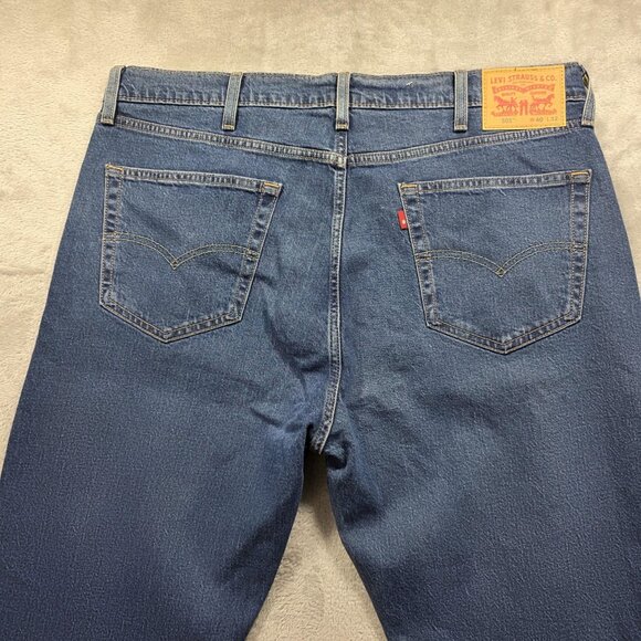 Levis 505 Jeans Mens 40x32 Regular Fit Stretch Denim Straight Leg Water Less - Picture 3 of 11